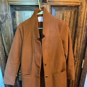 Women knee length pea coat